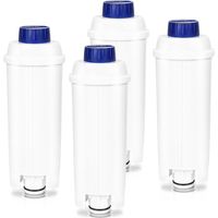 Lot de 4 Filtre eau pour Delonghi DLSC002, Filtre à eau Cartouche à Charbon Actif Compatible avec Machines à café ECAM, ESAM, ETAM