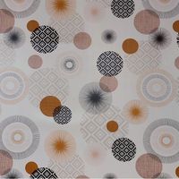 Nappe très épaisse imprimée, protège table Type Gomme 2mm Tailles et Motifs au Choix, Nappe Anti-Tache madeinnature - 140 x 400cm - Zoya noir.