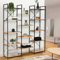DETROIT estantería trío de 5 niveles de diseño industrial 170 cm