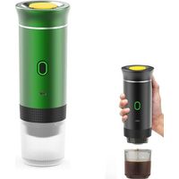 Machine à Cafe Portable, 3 en 1, Cafetiere Portable 12V, Auto-Chauffage, Petites Capsules, Grandes Capsules, Capsule de Poudre,