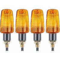 4pcs Indicateurs de Moto Clignotants 12V Étanche Universel pour Moto Scooter Quad Cruiser Off Road