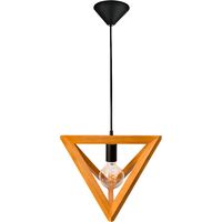 Suspension design Legno 133cm réglable bois naturel compatible LED