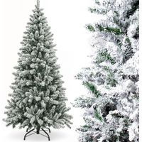 Árbol Navidad Nevado 240cm Artificial Lujo Ramas