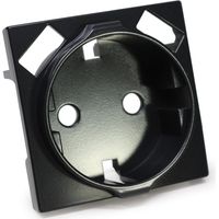 Tapa base enchufe Schuko con dos USB 16A 250V color antracita serie Atmoss Dynamic S30