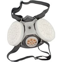 Demi-masque respiratoire réutilisable avec filtre en coton remplaçable et réutilisable pour la peinture et la décoration