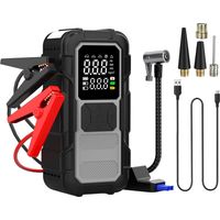 Démarreur de secours de voiture - Power Bank pour véhicule - Protection intelligente - Démarreur d'urgence avec batterie rechargeable - Aide au démarrage rapide et fiable pour voiture