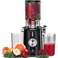 LINKChef SJ-051-EU-BL Entsafter - CE 200W Leistung 1.2L Inklusive Saftpresse Leicht zu reinigen - Schwarz