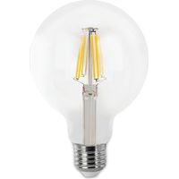 Lampadina a filamento LED E27 G80 (8W 2700K 800lm) IP20 Ø8x11,8cm trasparente