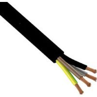 Câble électrique souple 4G 1,5mm2 – Multibrins pour milieu industriel – Gaine PVC noire – Vendu au mètre jusqu'à 121 mètres