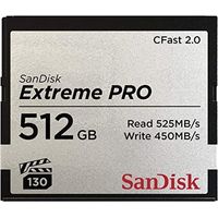 SanDisk SDCFSP-512G-G46D Extreme Pro Memory Card con CFast 2.0, 512 GB, nero