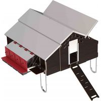 Poulailler mobile pour poules élevées en plein air 1,5 x 1,8 m Poulailler d'extérieur pour poules élevées en plein air