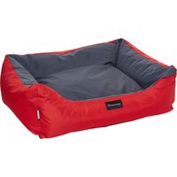 Fabotex Petit Sofa Boston Urbain Rosso-Antracite 120X100X28 per Cani E Gatti, Multicolore, Unica
