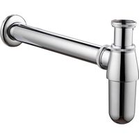 Chrome Bottle Trap Waste Bathroom Basin Sink Pipe Adjustable Height & Outlet