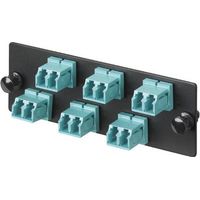 Panduit FAP6WAQDLCZ adaptateur de fibres optiques LC 1 pièce(s) Noir, Bleu