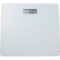 PÈSE-PERSONNE AVEC AFFICHAGE LCD CAPACITÉ MAX. 150KG BASE EN VERRE BLANC