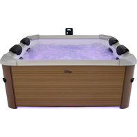 Spa semi rígido AMBER MSpa 6 plazas, conectado 160 x 160 cm