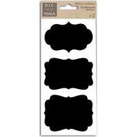 12 stickers ardoise Baroque