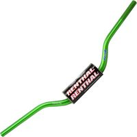Manubrio Renthal Fatbar MX 1 1/8" verde per Honda CR/CRF, Kawasaki KX/KXF con spugna - Moto da fuoristrada in alluminio
