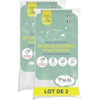 Lote de 2 Protectores de Colchón para Bebé de Bambú - 70x140 cm - Funda Impermeable - Viscosa Suave - Sin tratamiento químico