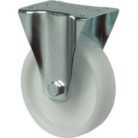 Roulette fixe B10 D. de la roue 58 mm cap. charge 80 kg plastique plaque L112xl54 mm