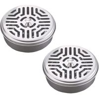 2 Pièces Supports en Spirale de Moustiques en Acier Inoxydable, pour Bobines de Moustiques, Support Spirale Anti Moustique Bobine, pour Maison, Jardin, Camping, Pêche, Voyage, Extérieur (2)
