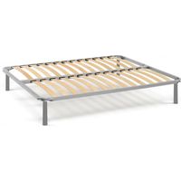 Talamo Italia Somier cuadrado y medio Ambrosia, Base ortopédica de contrachapado de abedul de 13 lamas, 100% Made in Italy, 120x190h34 cm, con embalaje reforzado