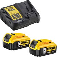 Pack de 2 batteries DEWALT DCB115P2 - XR 18V 5Ah Li-Ion avec chargeur
