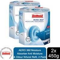UniBond 2633442 Aero 360 Moisture Absorber Refills (Pack 2) UNI1807921