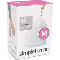 Simplehuman - Bolsas de basura 45 l, tipo M, 60 uds CW0261