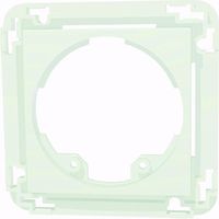 Set plaque 45x45mm set de plaque central, 45 X 45mm banc laque RAL9016 LUXOMAT 38946