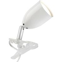 Brilliant Lampada a morsetto LED Leo bianco design moderno