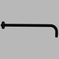 Braccio doccia round tondo nero - cm 35