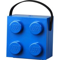 Lego® Behälter mit Griff, Stein vier, blau