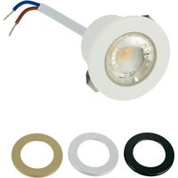 Arum Lighting – Spot encastrable LED 1W IP54 – 80 lumens – Température de couleur blanc chaud 2700K – Pour intérieur – Diamètre 44mm