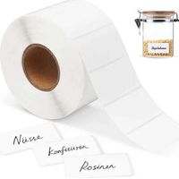 1500 étiquettes blanches autocollantes, pour organiser et créer des commandes.