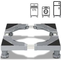 SWANEW Base per lavatrice Carrello per frigorifero Carrello a rulli per asciugatrice Lavatrice Congelatore Regolabile 4 gambe 41-66cm