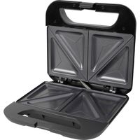 Silva Homeline ST 2000 Tostiera Custodia Cool-Touch, Rivestimento antiaderente, Spia luminosa Nero