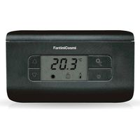 Fantini Cosmi Thermostat d'ambiance numérique 3 Températures CH117 Noir Anthracite