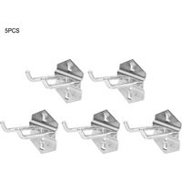 Support de rangement pour outils de quincaillerie 5PCS, panneau perforé, crochet mural, support de rangement pour outils de garage (50 x 6 mm)
