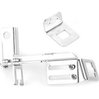Support de câble d'accélérateur chromé, 2 pièces, adapté pour Chevy SBC BBC Holley.