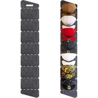 JSSEVN-Range Casquette - Porte-Casquettes Sans Perçage, 7 Compartiments, Rangement Casquette Pour Casquettes de Baseball Homme/Femme