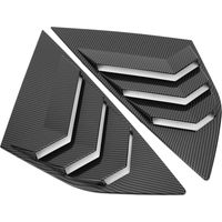 Évent de vitre arrière KIMISS, Évent de volet de fenêtre arrière en ABS de style en fibre de carbone pour Focus ST RS MK3