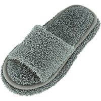 Pantoufles de Nettoyage, Chaussons Serpillères Peep Toe Amovibles , Sandales de Nettoyage de Sol Réutilisables, Chaussures de Nettoyage Ménager Lavables pour Saleté Cheveux Nettoyeur pour le Plancher