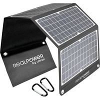 realpower SP-30E tragbares Solarpanel schwarz und weiß
