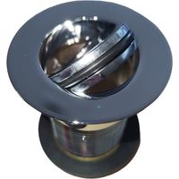 KeyPlumb Bathroom Swivel Flip Top Basin Sink Metal slotted Flip Waste Chrome