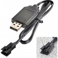 USB-Ladekabel mit SM-3P-Stecker für 2S 7,4V LiPo-RC-Akku