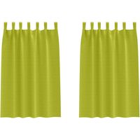 Rideaux occultants,Rideaux anti-lumière avec des rideaux Vert Polyester CFW30899