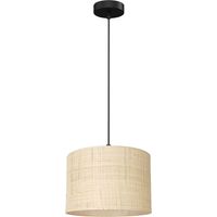 Suspension en rotin crème/noir mat Ø25 1xE27 Luminex