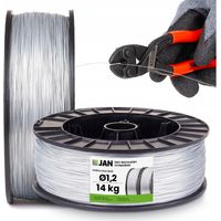 Flexibler, verzinkter Gartenbindedraht, 1,2 mm Durchmesser, 14 kg Spule