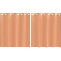 Maison Exclusive - Rideaux en voile avec œillets 2 pcs terre cuite